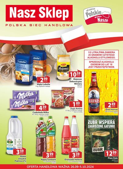 Promocje Supermarkety w BUCZ | Gazeta do 5.10  de Nasz Sklep | 26.09.2024 - 5.10.2024