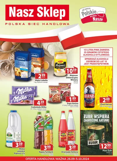 Promocje Supermarkety w Królik Polski | Gazeta do 5.10  de Nasz Sklep | 26.09.2024 - 5.10.2024