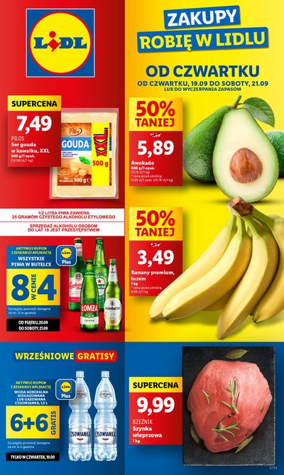 Katalog Lidl w: Golub-Dobrzyń | OFERTA WAŻNA OD 19.09 DO 21.09 | 18.09.2024 - 21.09.2024