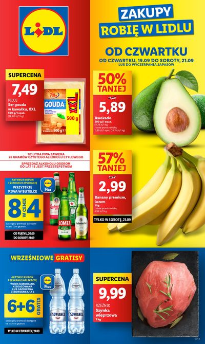 Katalog Lidl w: Nisko | OFERTA WAŻNA OD 19.09 DO 21.09 | 18.09.2024 - 21.09.2024