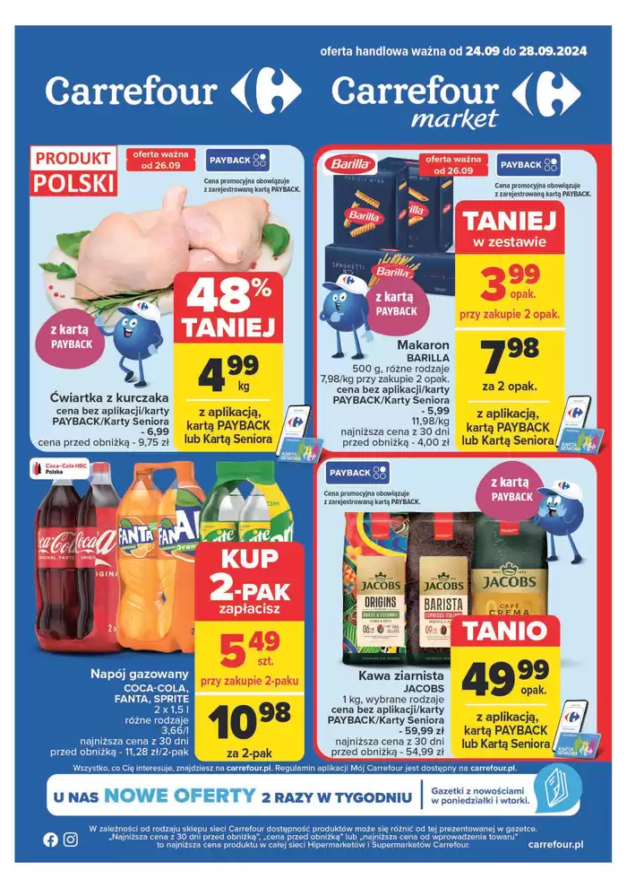 Katalog Carrefour Market w: Piaseczno | Gazetka Carrefour, Market | 23.09.2024 - 28.09.2024