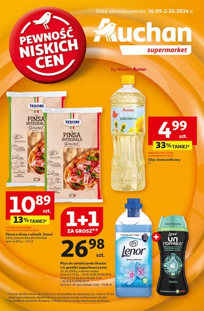 Katalog Auchan w: Sopot | Gazetka Pewność Niskich Cen Supermarket Auchan | 26.09.2024 - 2.10.2024