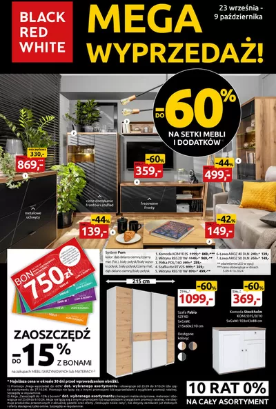 Katalog Black Red White w: Lipnica Mała | Mega wyprzedaż do -60% na setki mebli i dodatków | 25.09.2024 - 9.10.2024