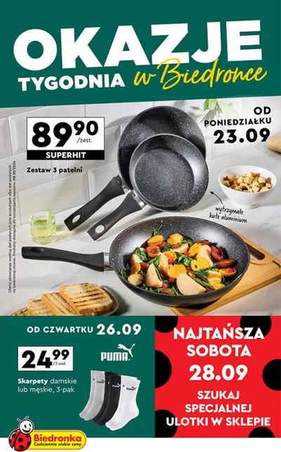 Katalog Biedronka w: Toruń | Świetna oferta dla łowców okazji | 25.09.2024 - 9.10.2024