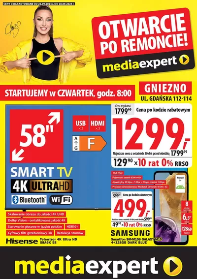 Promocje Elektronika i AGD w Jedwabno | Nowe oferty do odkrycia de Media Expert | 26.09.2024 - 10.10.2024