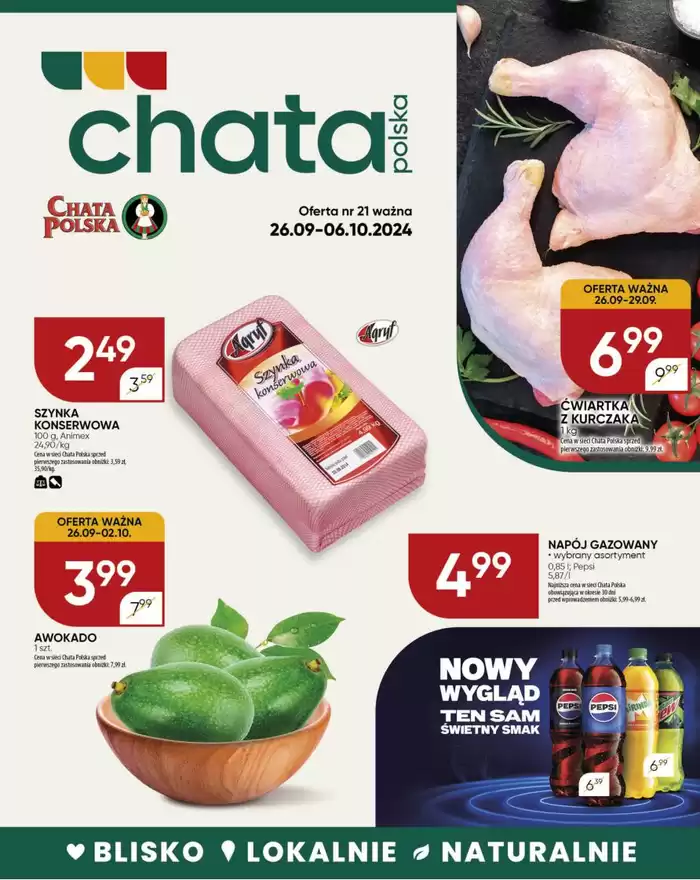 Katalog Chata Polska w: Witaszyce | Oferta nr 21 ważna 26.09-06.10.2024 | 26.09.2024 - 10.10.2024