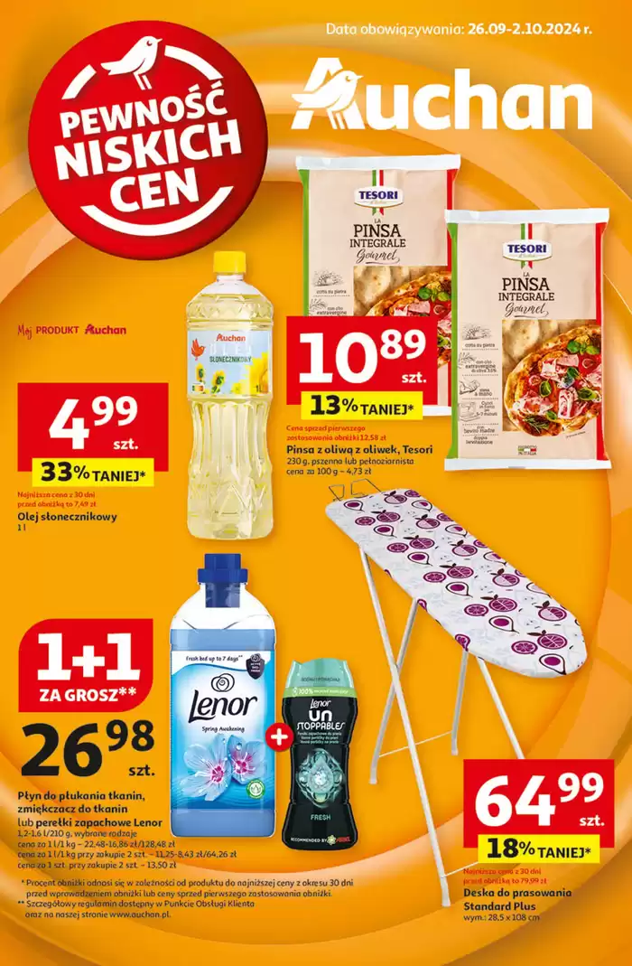 Katalog Auchan w: Gdańsk | Gazetka Pewność Niskich Cen Hipermarket Auchan | 26.09.2024 - 2.10.2024