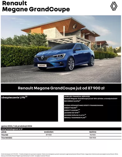 Promocje Samochody, motory i części samochodowe w Lublin | Renault Megane Grandcoupé de Renault | 28.09.2024 - 28.09.2025