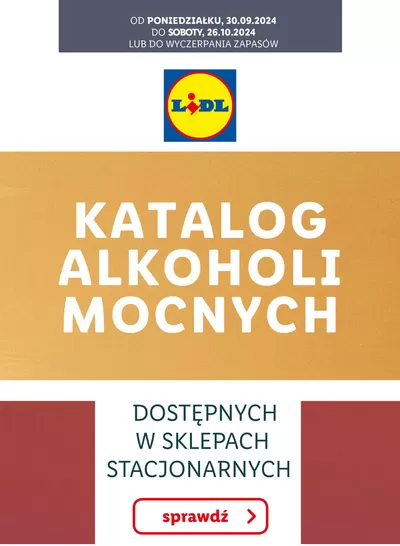 Katalog Lidl w: Dębica | KATALOG ALKOHOLI MOCNYCH | 30.09.2024 - 26.10.2024