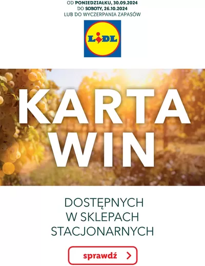 Katalog Lidl w: Skawina | KARTA WIN | 30.09.2024 - 26.10.2024