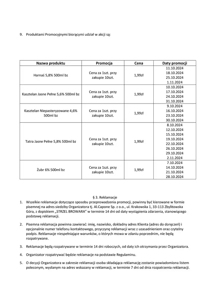 Katalog Al.Capone | Strzel browara | 7.10.2024 - 2.11.2024