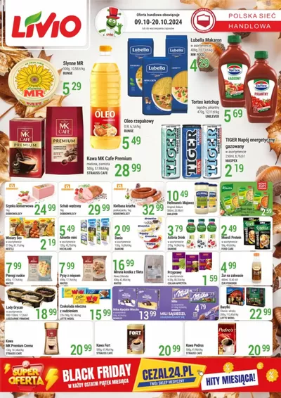 Promocje Supermarkety w Bartoszyce | Aktualne oferty i promocje de Livio | 24.10.2024 - 7.11.2024