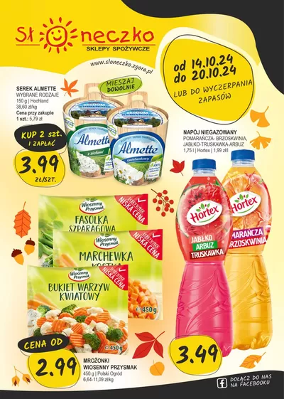 Katalog Słoneczko | Sloneczko gazetka | 15.10.2024 - 29.10.2024