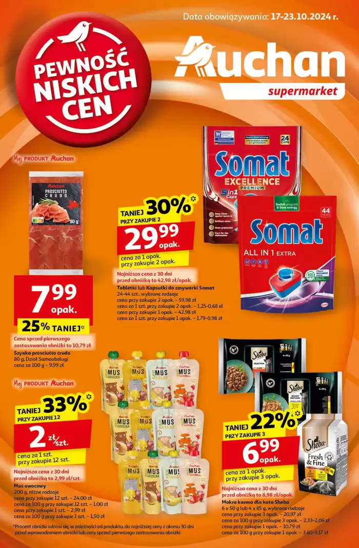 Katalog Auchan w: Siemianowice | Gazetka Pewność Niskich Cen Supermarket Auchan | 15.10.2024 - 23.10.2024