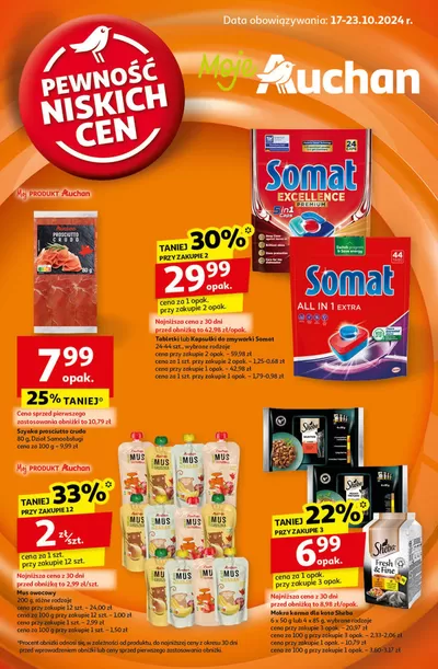 Katalog Auchan w: Siemianowice | Gazetka Pewność Niskich Cen Moje Auchan | 17.10.2024 - 23.10.2024