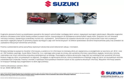 Promocje Samochody, motory i części samochodowe w Zgierz | Najlepsze oferty dla wszystkich klientów de Suzuki | 16.10.2024 - 30.10.2024