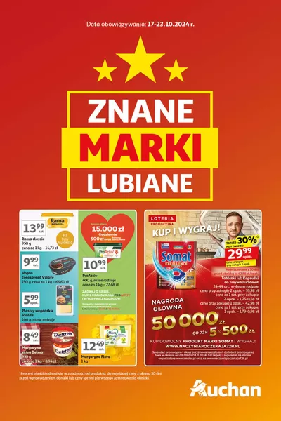 Katalog Auchan w: Siemianowice | Gazetka Znane Marki Lubiane Hipermarket Auchan | 17.10.2024 - 23.10.2024