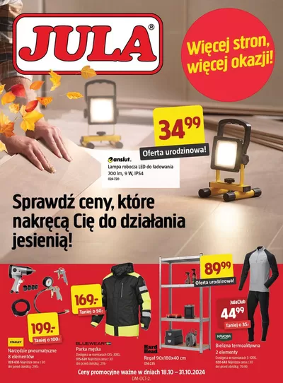 Promocje Budownictwo i ogród w Swarzędz | Sprawdź ceny, które nakręcą Cię do działania jesienią! de Jula | 18.10.2024 - 31.10.2024