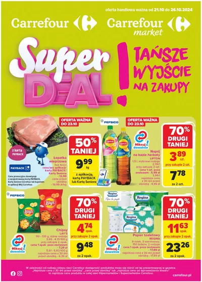 Promocje Supermarkety w Szczecin | Gazetka Carrefour, Market de Carrefour Market | 20.10.2024 - 26.10.2024