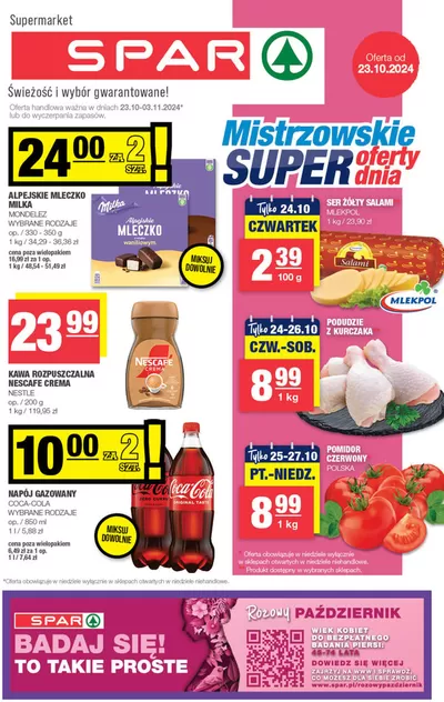 Katalog Spar | Spar gazetka | 21.10.2024 - 4.11.2024