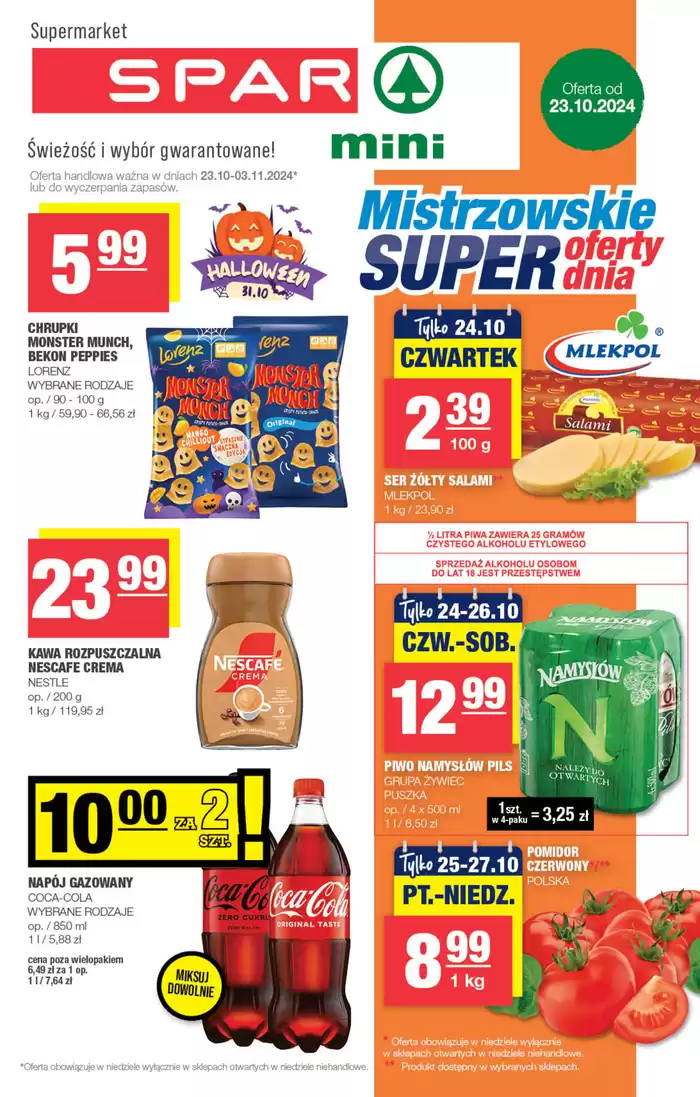 Katalog Spar | Nasze najlepsze okazje | 21.10.2024 - 4.11.2024