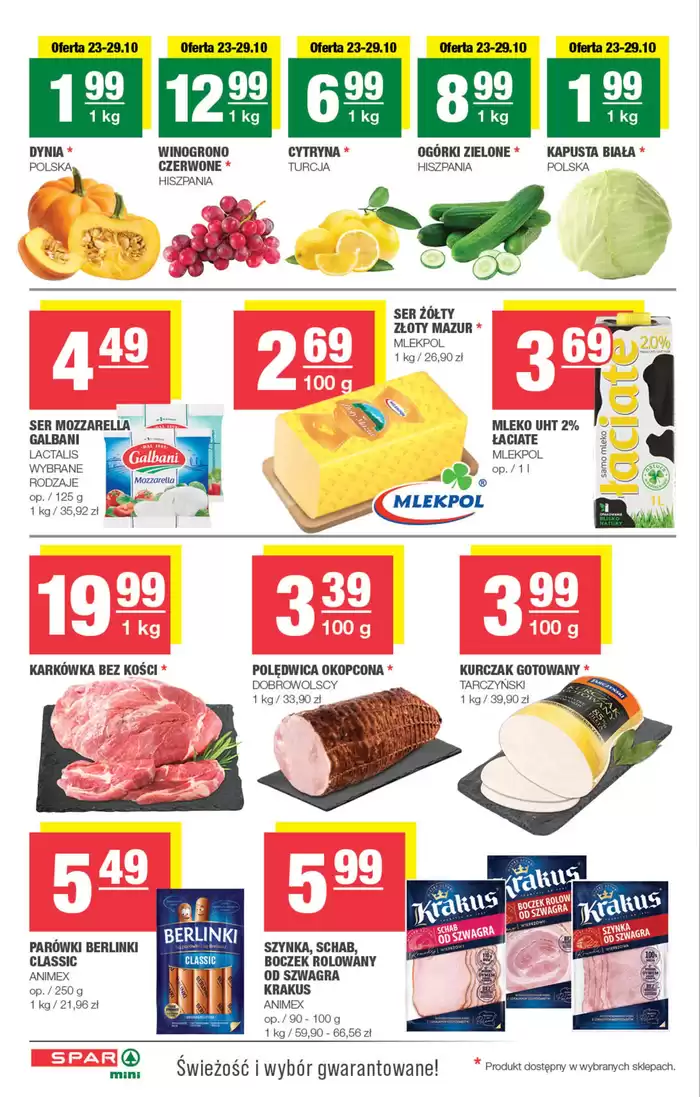 Katalog Spar | Nasze najlepsze okazje | 21.10.2024 - 4.11.2024