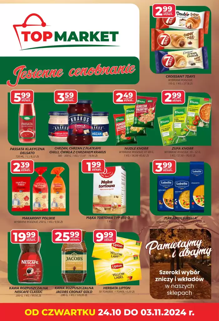 Katalog Polska Grupa Supermarketów w: Gdynia | Jesienne cenobranie od 24.10 do 3.11  | 24.10.2024 - 3.11.2024