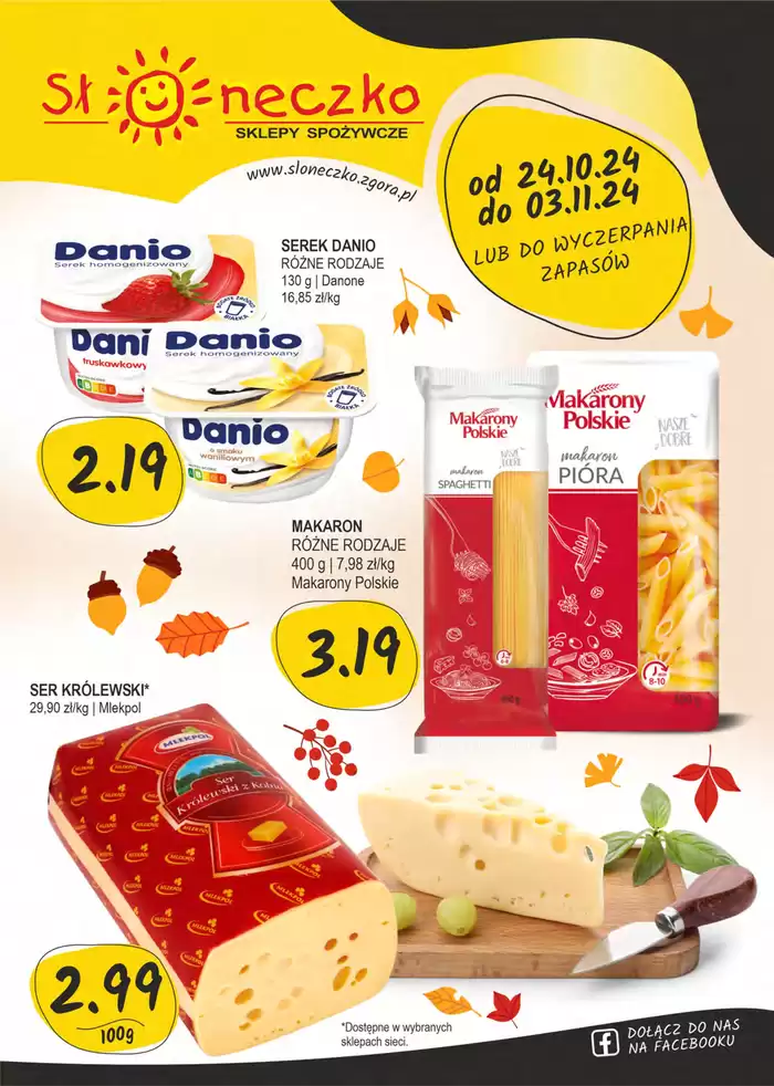 Katalog Słoneczko w: Kalisz | Nasze najlepsze okazje | 24.10.2024 - 3.11.2024