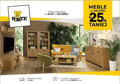 Promocje Dom i meble w Marki |  Do - 25 % taniej  de Forte Meble | 24.10.2024 - 13.11.2024