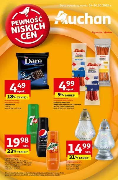 Katalog Auchan w: Kraków | Gazetka Pewność Niskich Cen Hipermarket Auchan | 24.10.2024 - 30.10.2024