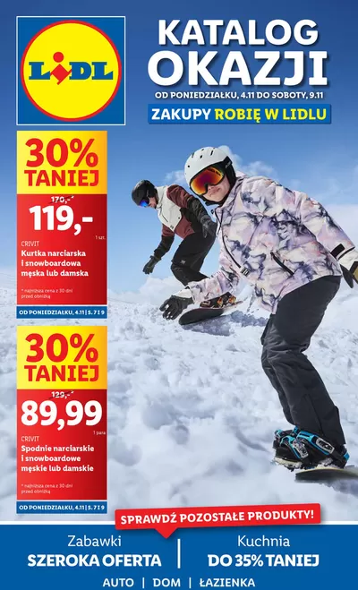 Katalog Lidl w: Zakopane | OFERTA WAŻNA OD 4.11 | 28.10.2024 - 9.11.2024