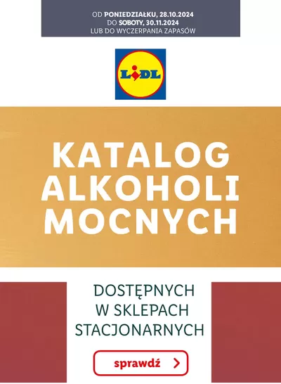 Katalog Lidl w: Nowy Sącz | KATALOG ALKOHOLI MOCNYCH | 28.10.2024 - 30.11.2024