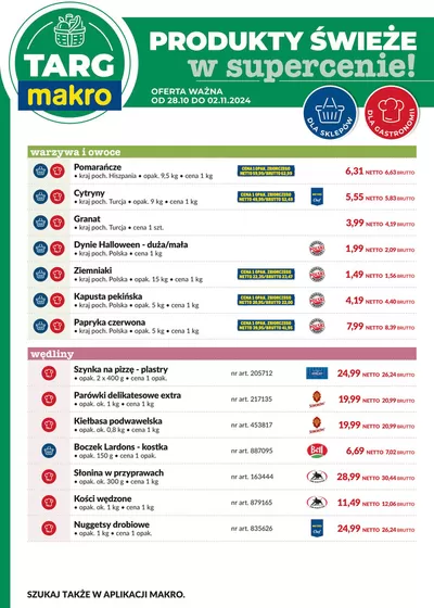 Katalog Makro w: Gdańsk | Targ MAKRO - oferta świeża w super cenach! | 28.10.2024 - 11.11.2024