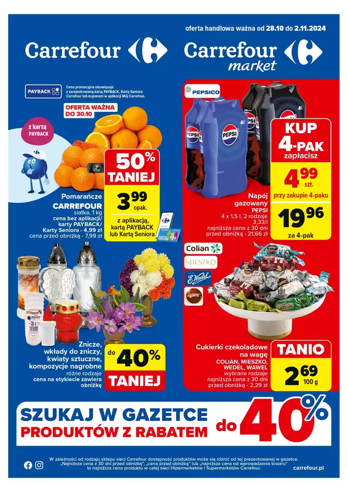 Katalog Carrefour Market w: Warszawa | Gazetka Carrefour, Market  | 27.10.2024 - 2.11.2024