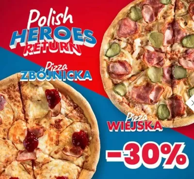 Promocje Restauracje i kawiarnie w Warszawa | - 30 %  de Domino's Pizza | 28.10.2024 - 11.11.2024