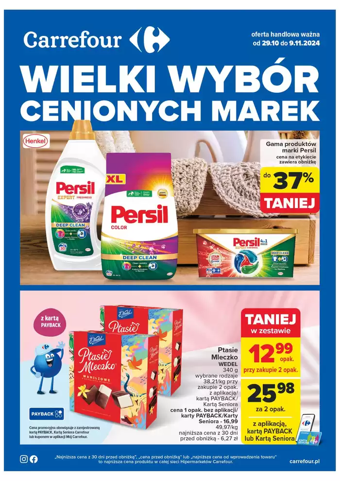 Katalog Carrefour w: Łódź | Gazetka Cenione marki | 28.10.2024 - 9.11.2024