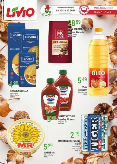 Promocje Supermarkety w Bartoszyce | Aktualne okazje i oferty de Livio | 29.10.2024 - 12.11.2024