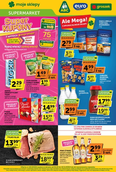 Promocje Supermarkety w Kamesznica | abc Gazetka Supermarket de abc | 31.10.2024 - 12.11.2024