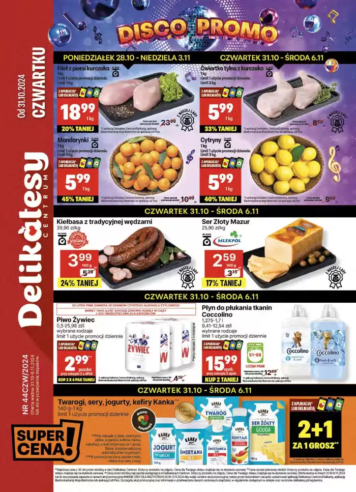 Katalog Delikatesy Centrum w: Haczów | Aktualne okazje i oferty | 31.10.2024 - 6.11.2024