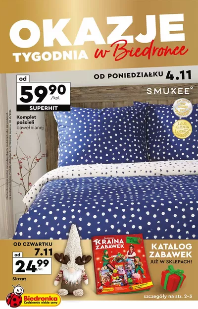 Promocje Supermarkety w Samszyce | Najlepsze oferty dla wszystkich klientów de Biedronka | 1.11.2024 - 15.11.2024