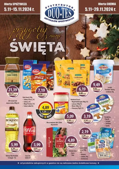 Promocje Supermarkety w Pułtusk | Gazetka Listopad 2024 de DUO-TES | 5.11.2024 - 29.11.2024