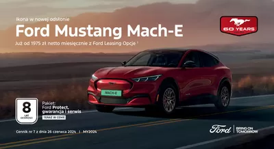 Promocje Samochody, motory i części samochodowe w Oława | MUSTANG MACH-E de Ford | 6.11.2024 - 6.11.2025