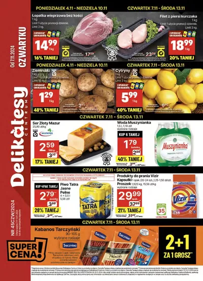 Promocje Supermarkety w Ochotnica Dolna | Świetna oferta dla wszystkich klientów de Delikatesy Centrum | 7.11.2024 - 13.11.2024