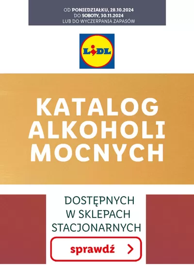 Katalog Lidl | KATALOG ALKOHOLI MOCNYCH | 28.10.2024 - 30.11.2024