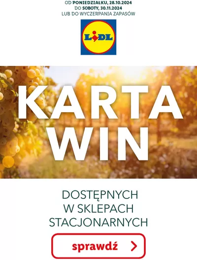 Katalog Lidl | KARTA WIN | 28.10.2024 - 30.11.2024