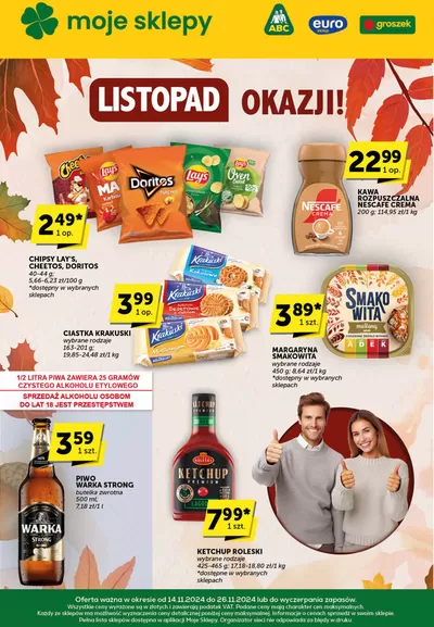 Promocje Supermarkety | Aktualne oferty i promocje de Euro Sklep | 14.11.2024 - 28.11.2024