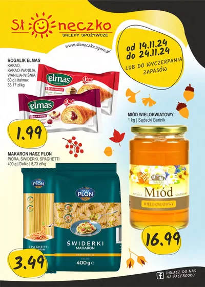 Katalog Słoneczko w: Czernichów | Aktualne okazje i oferty | 14.11.2024 - 24.11.2024