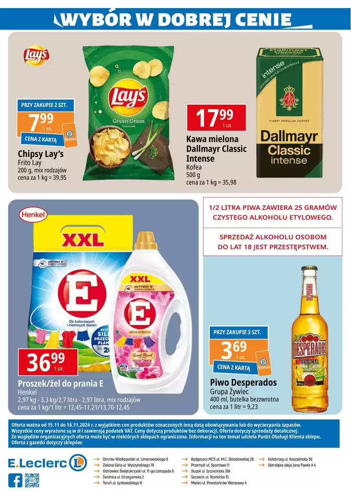 Katalog E.Leclerc w: Słupsk | Najlepsze oferty dla oszczędnych | 15.11.2024 - 29.11.2024