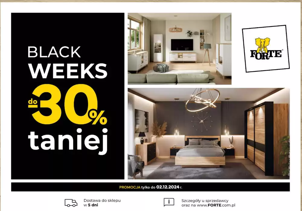 Katalog Forte Meble w: Wołomin | Black weeks do - 30 % taniej  | 15.11.2024 - 2.12.2024