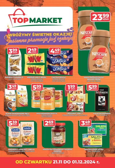 Promocje Supermarkety w Gdynia | Aktualne okazje i oferty de Top Market | 18.11.2024 - 2.12.2024